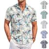 Men's Casual Fashion Printed Short-Sleeve Shirt