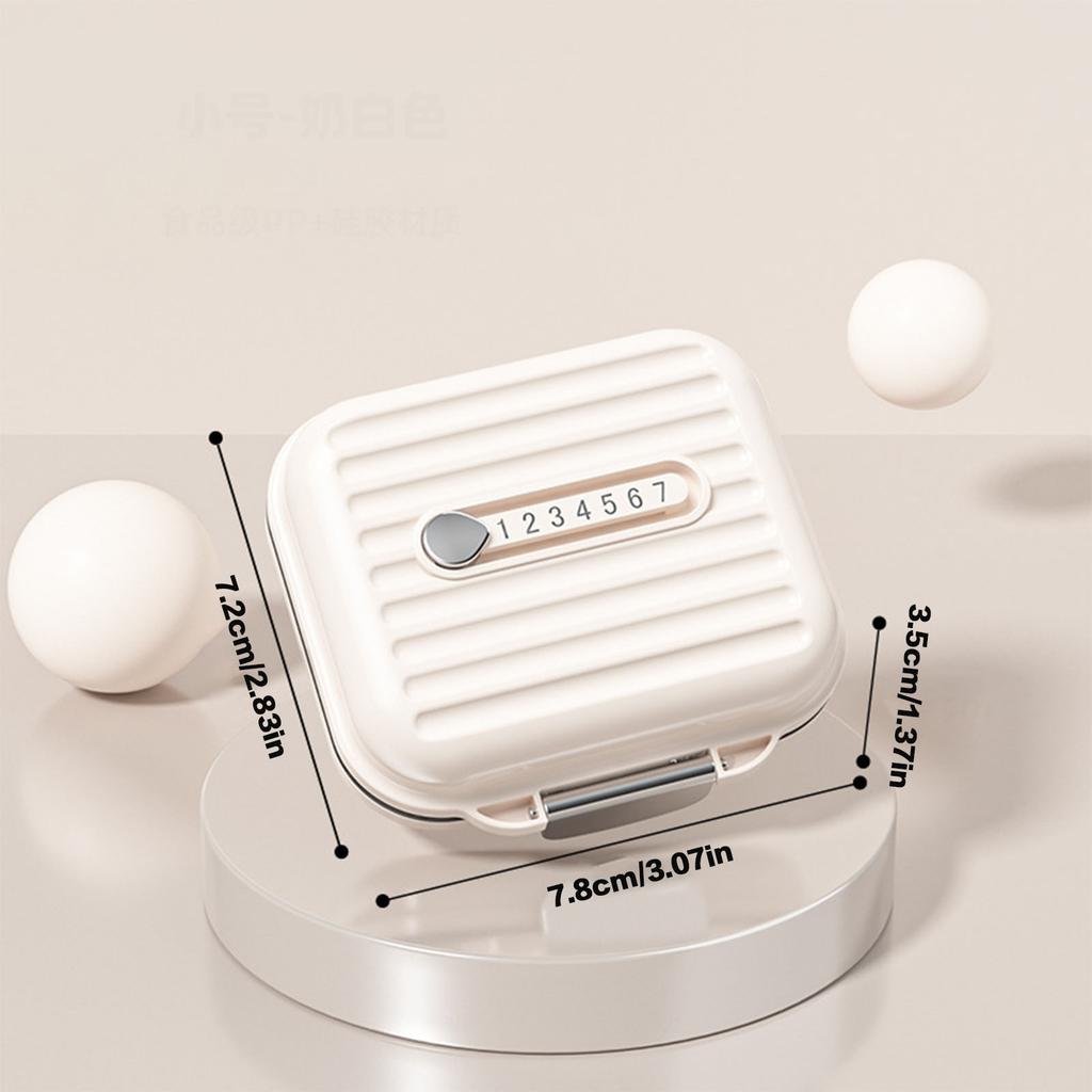 Pink/Purple/White Pill Box Mini Pill Organizer 7 Compartment Medicine Pill Case Portable Jewelry Organizer Outdoor Traveling Use