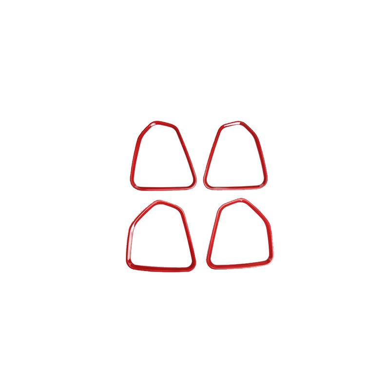 Car Detector Stick ABS For Jeep Compass 2017 2018    Ide Door Audio Speak Sound Cover Ring Trim Frame 4pcs