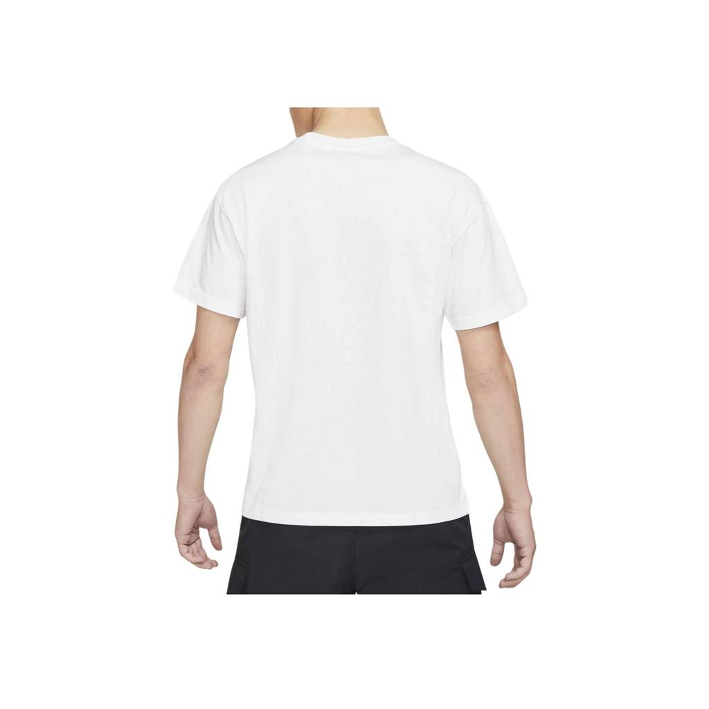 Nike Pocket Logo Print Sports Crew Neck T-Shirt Men Tops White DJ1344-100