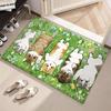 Cute Cat Character Brand M-Mofusands Floor Mat Soft Thickened Flannel Door Mat Non-Slip Living Room Rug Home Decor