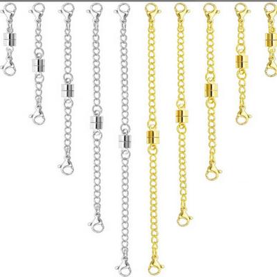 Set of 10 Magnetic Jewelry Clasps for DIY Bracelets with Chains