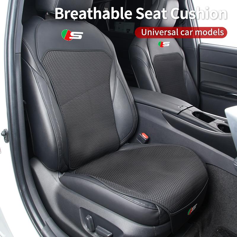 Car Ice Silk Seat Cushion Backrest Seat Cover Waist Pad Accessories For Jaguar XF XJ XFR XKR X-Type F-Pace I-Pace S-Type F-Type NN71