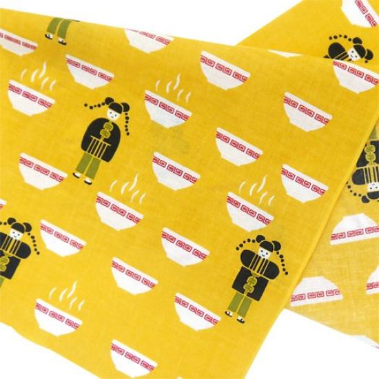 Hama Pattern Tenugui Yokohama Xie Yellow