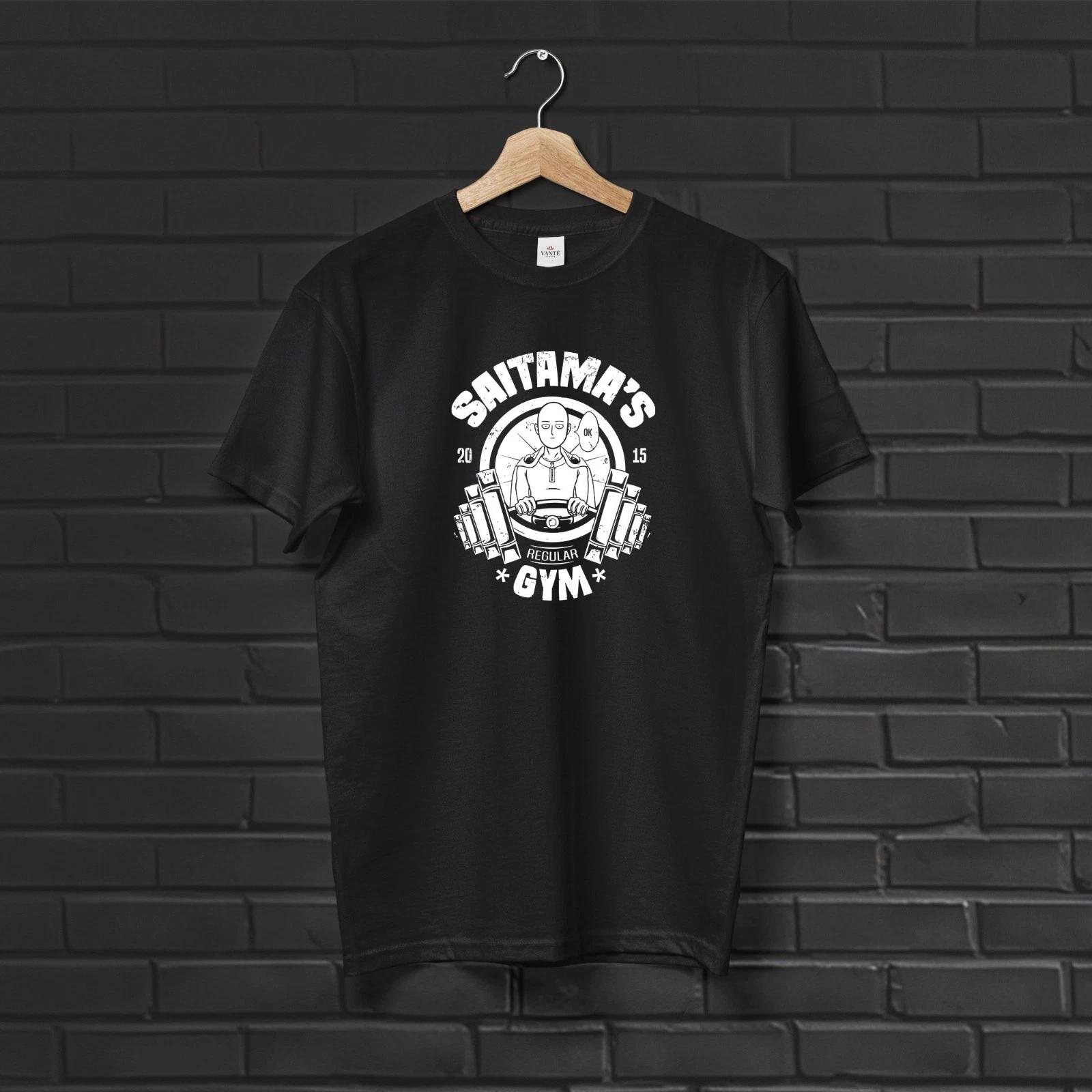 

Saitama Regular Gym Fitness Graphic Anime T-Shirt Men Unisex Casual Cotton Tee 4XL