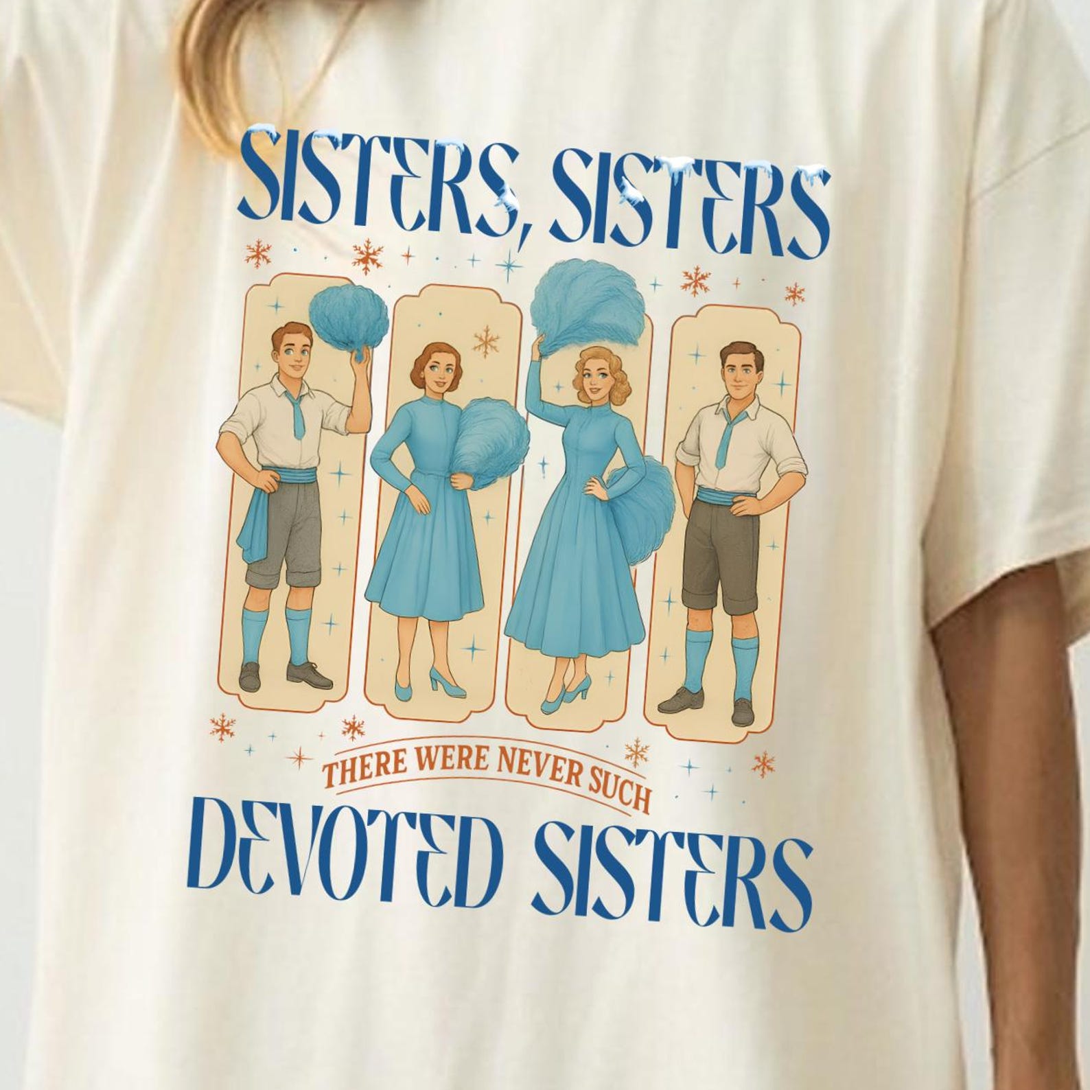 Devoted Sisters Christmas Gift, Haynes Sisters Sisters Shirt, Vintage White Christmas Movie Shirt, Wallace and Davis, Xmas White Movie 1954 M