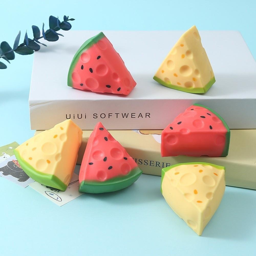 Watermelon Pattern Watermelon Squishy Toy Red Squeeze Toy New Stress Relief Toy Fidgeting
