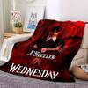 Custom 1pc Wednesday's Dark Adventure Blanket, Soft And Comfortable Blanket, Casual Warm, Camping Travel Blanket, Birthday Gift Q912196