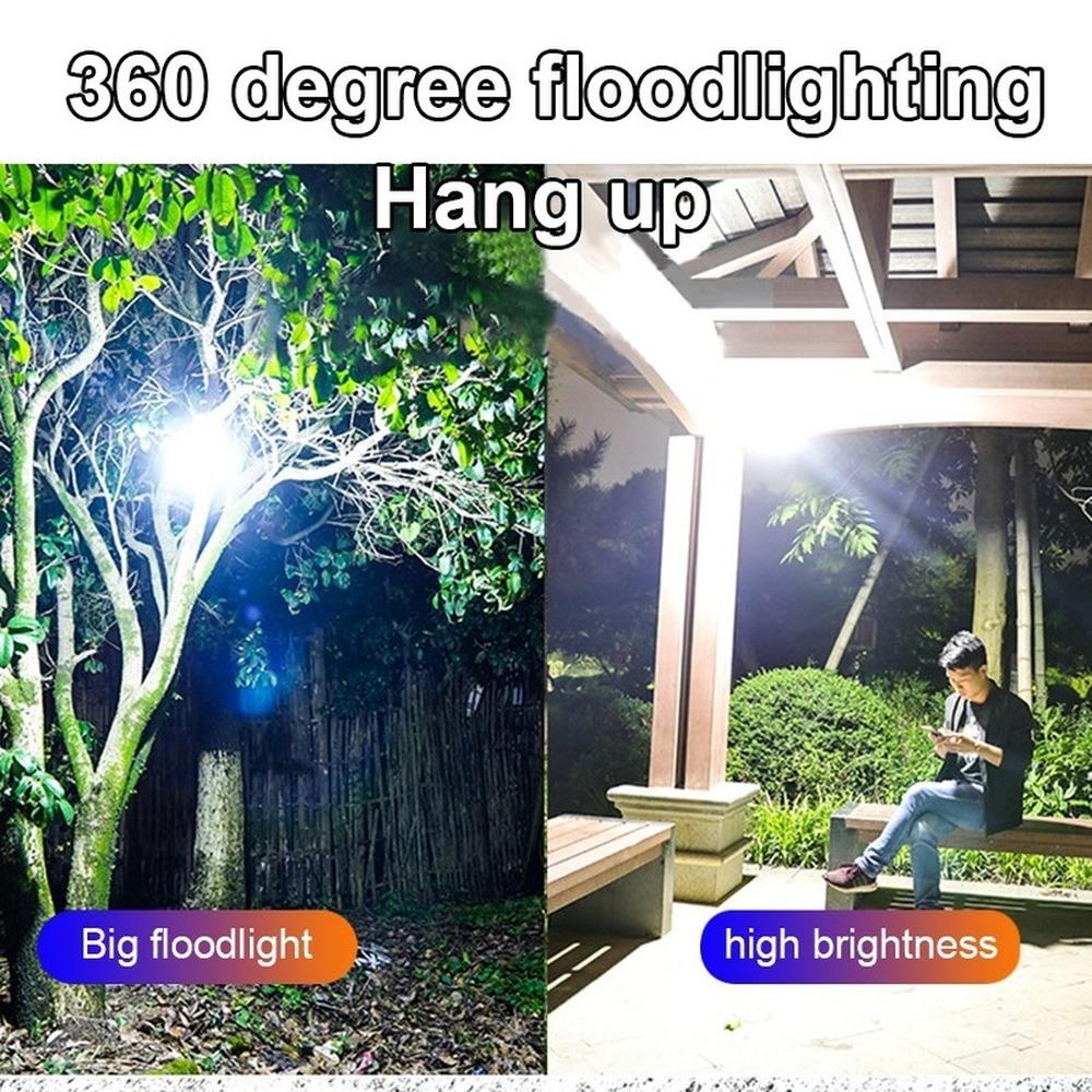 Powerful Camping Lights Solar LED USB Rechargeable Flashlight Outdoor Remote Bulb Tent Lantern Fishing Emergency Light Tourism