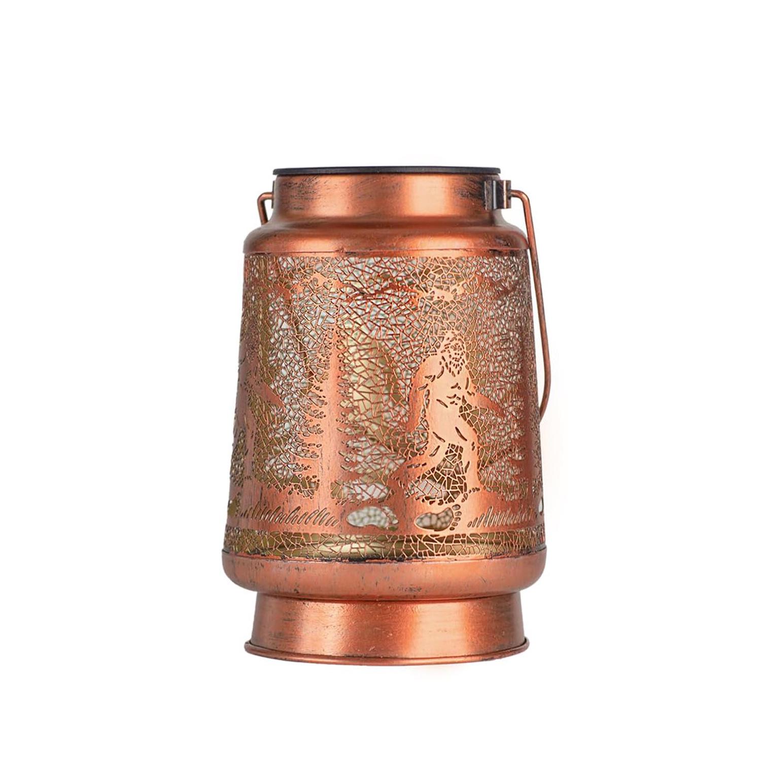 Vintage Solar-Powered Hummingbird Lantern: Waterproof Iron Art for Outdoor Courtyard Lantern B - Bigfoot
