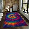 Colorful Galaxy Spiral Carpet Designed Floor Mat, Suitable As a Non-slip Mat for the Living Room or Bedroom Sofa