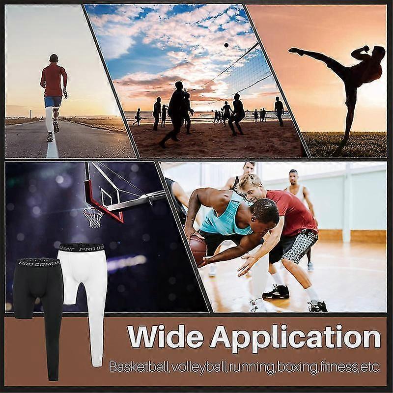 Calzamaglia a Compressione a Gamba Singola per Basket Pantaloni Lunghi Leggings Sportivi