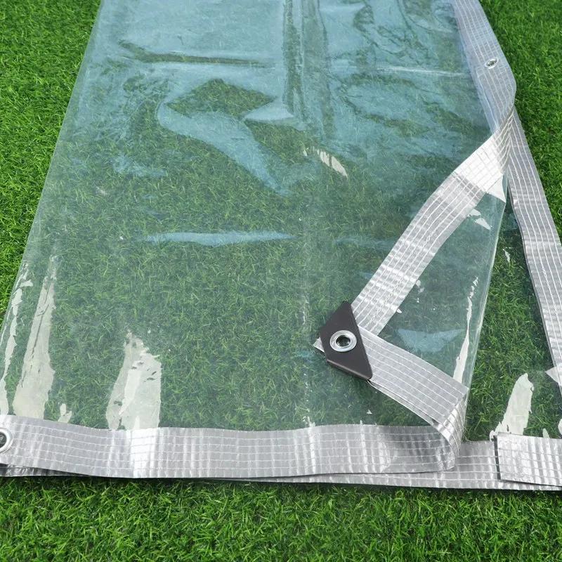 Transparent Rainproof Cloth Greenhouse Film Tarpaulin Car Truck Raincover Clear Waterproof Fence Screen Tent Ground Sheet