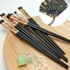 2 Pair Non-slip Panda Chopsticks Gift Set With Chopstick Rest Sushi Chopsticks  Present