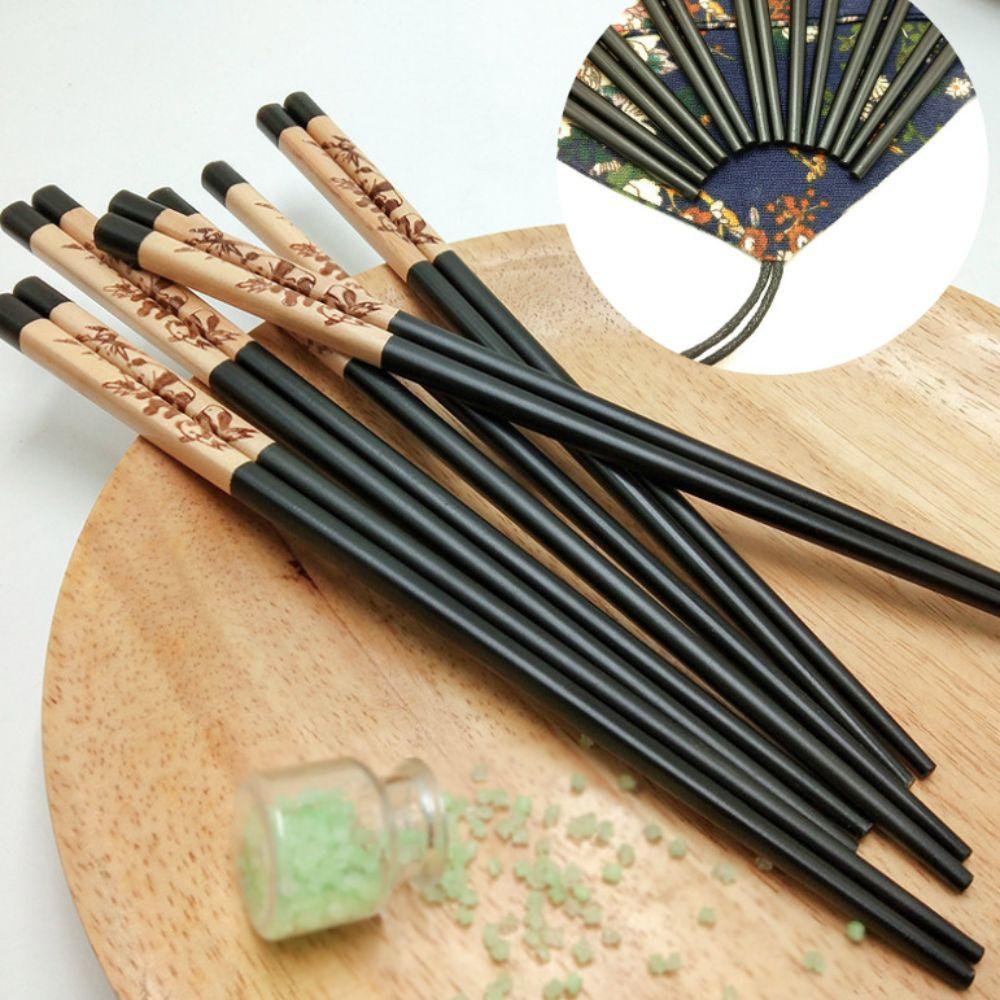 2 Pair With Chopstick Rest Panda Chopsticks Gift Set Non-slip Sushi Chopsticks  Noodle