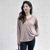 Summer Tencel Hooded Sun Protection Loose Long-Sleeve Knitted Top