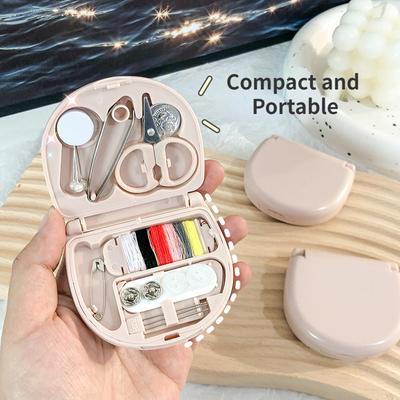 Fashionable and Practical Mini Sewing Kit Set for Hotels - Nordic Style Mini Sewing Box for Sewing Supplies Storage