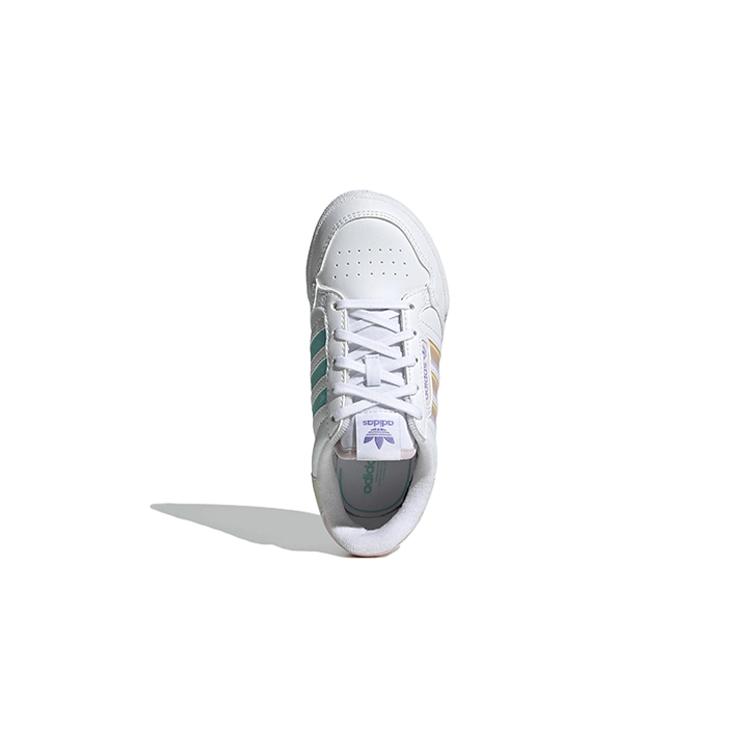 adidas Originals Continental Low Top Kids' Skateboarding Shoes Grid White Purple Children Aged 3 7 Years Old GY8139