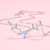 A Deer Has Your Necklace for Girls, High-end Elk Pendant, Fashion Ins Niche Versatile Neck Chain