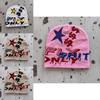 Fashion Knit Hat With Star And Letter Embroidery Design For Casual Wear
