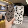 Black Butterfly Pattern Phone Case Suitable for Samsung for Galaxy S26 S25 S24 S23 S22 S21 S20 FE Ultra Plus 5G Anti Drop