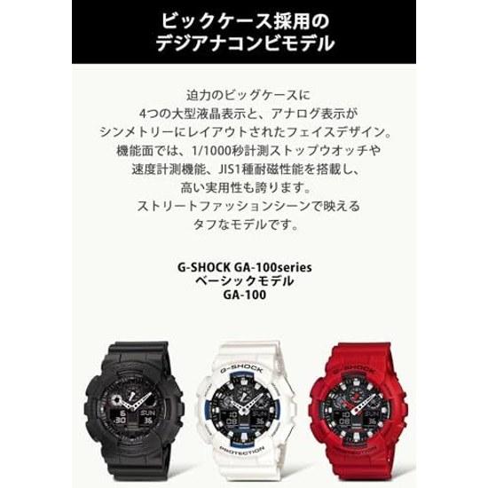 Casio G-Shock Wristwatch GA-100B-4AJF Mens Red
