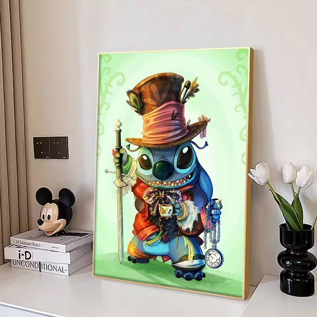 Full Round Diamond Painting Stitch Wearing A Hat Art Rhinestone Picture Mosaic DIY 5D Cross Stitch Embroidery Home Decoration