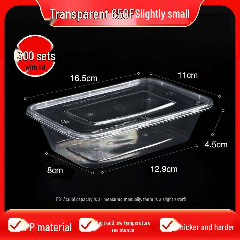 Disposable Plastic Rectangular Takeaway Container