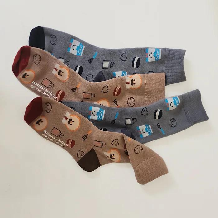 [2SET] Dessert Character Pattern Point Socks 2 Colors