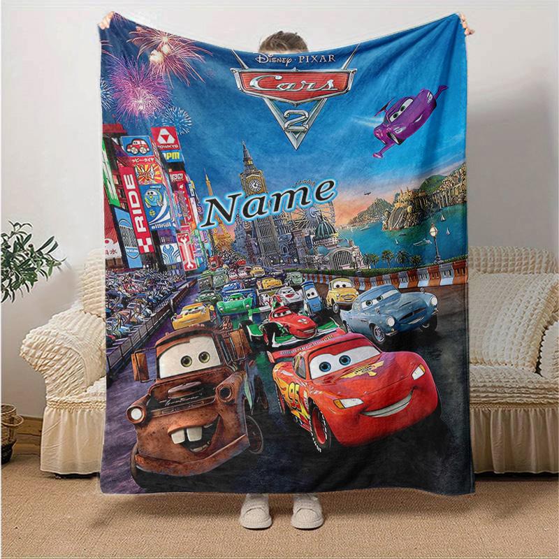Custom 1pc Cars Movie Poster Blanket, Soft And Comfortable Blanket, Casual Warm, Camping Travel Blanket, Birthday Gift Q91010