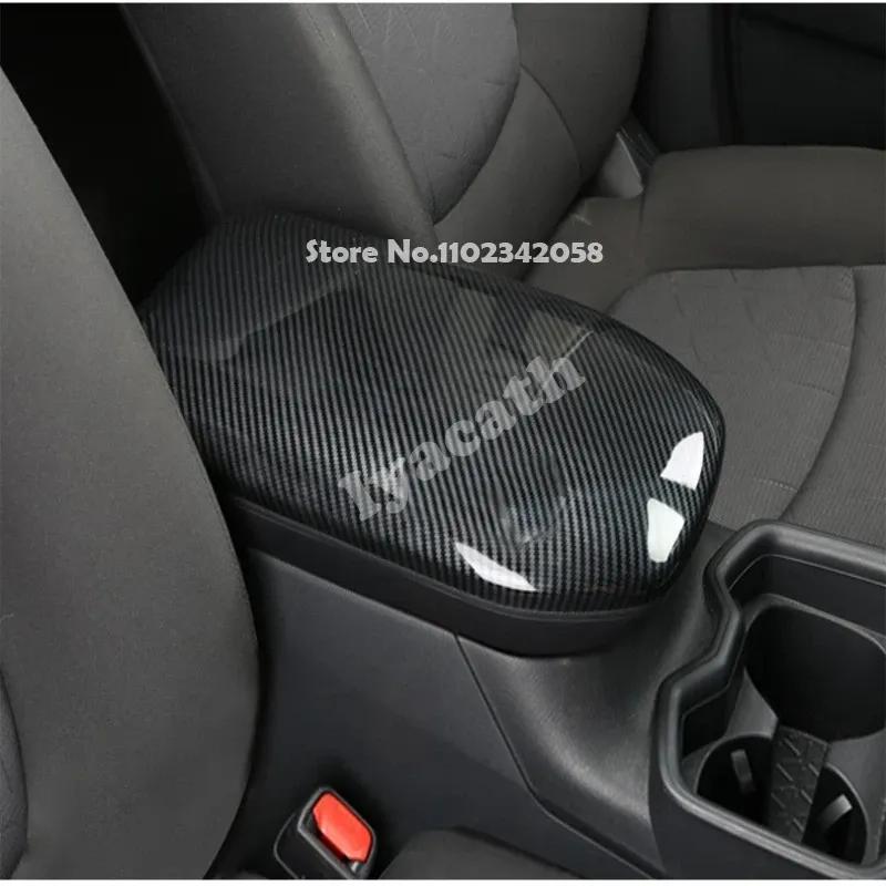 For Toyota RAV4 RAV 4 XA50     23 ABS carbon center control Storage box armrest panle cover interior accessories