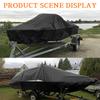 Yacht Boat Cover 20-22FT Boat Cover Anti-UV Waterproof Heavy Duty Oxford Cloth V-Hull TRI-Hull Runabout Boat Accessories
