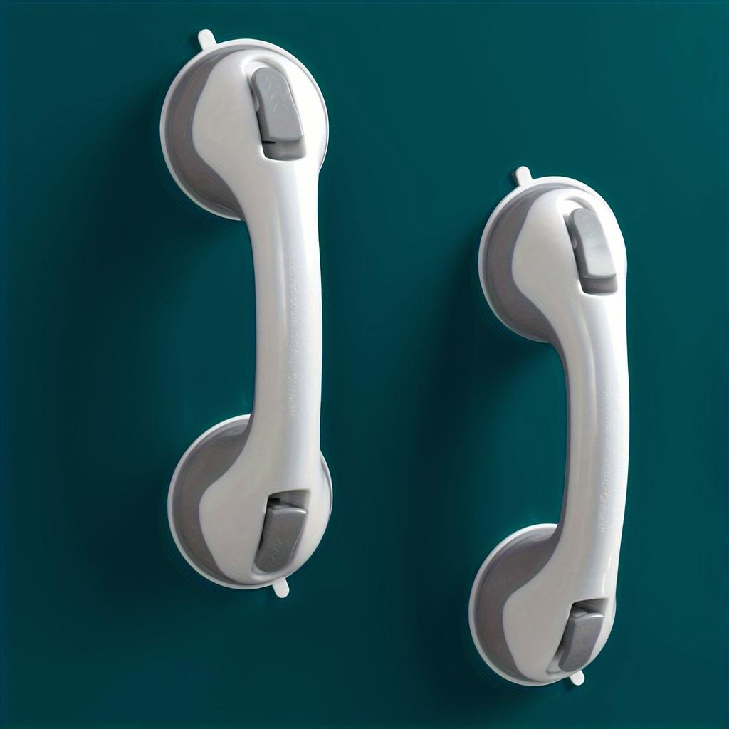 2pcs, Shower Handle, 12" Grab Bars For Bathtubs And Showers, Suction Grab Bar, Bathroom Bathtub Bath Handles, Handicap Elderly S