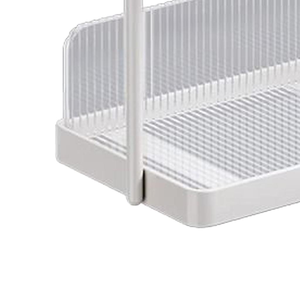 Countertop Shelf Organizer Carbon Steel 2 Tier Multifunctional Kitchen Spice Rack for Bedroom