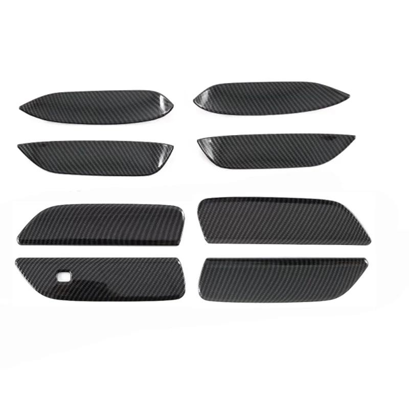 LHD RHD For BYD ATTO 1 Dolphin EA1   ABS Carbonfiber Black Outer Door Handle Door Bowl Catch  Exterior Decorate Sticker