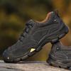 Cowhide Men's Autumn Leather Breathable Men's Outdoor Casual Leather Shoes Non-slip Waterproof Hiking Shoes Men's Shoes