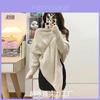 Oversized Irregular High Neck Sweater For Women With Thick Ice Silk Fabric For Winter Warmth