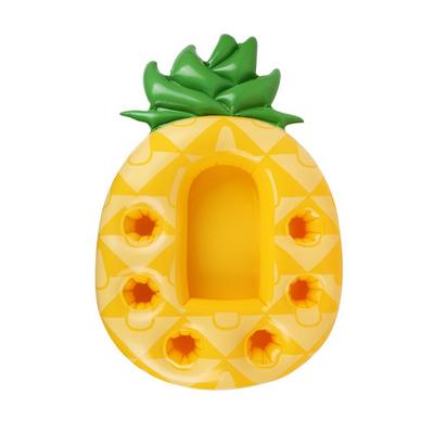 PVC Şişme Yüzen İçecek Tutucu Karikatür Avokado Ananas Çok Delikli İçecek Şamandırası Şişme Bardak Altlığı Meyve