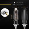 2/4 PCS 8mm Mini Motorcycle LED Turn Signal Lights Amber Flashing Light Blinker Turn Signal Lamp 12V Indicator Lamp Accessories