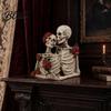 Premium Quality Home Accents Dark Romantic Ornaments Gothic Couple Resin Skull Model Unique Halloween Decoration High-end Texture Decorations & Prop