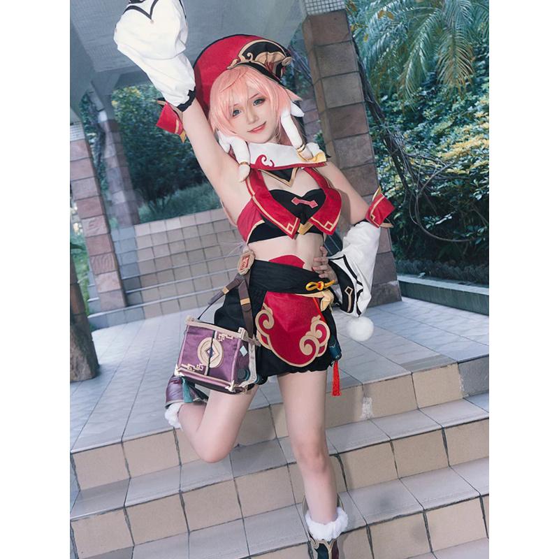 Game   YanFei Cosplay Costume Yan Fei Sexy Outfits with Hat Bag Halloween Carnival Suit For Women Custom Made