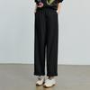 Chuyu Women's Soft Cotton Fold-Cuff Ankle Pants
