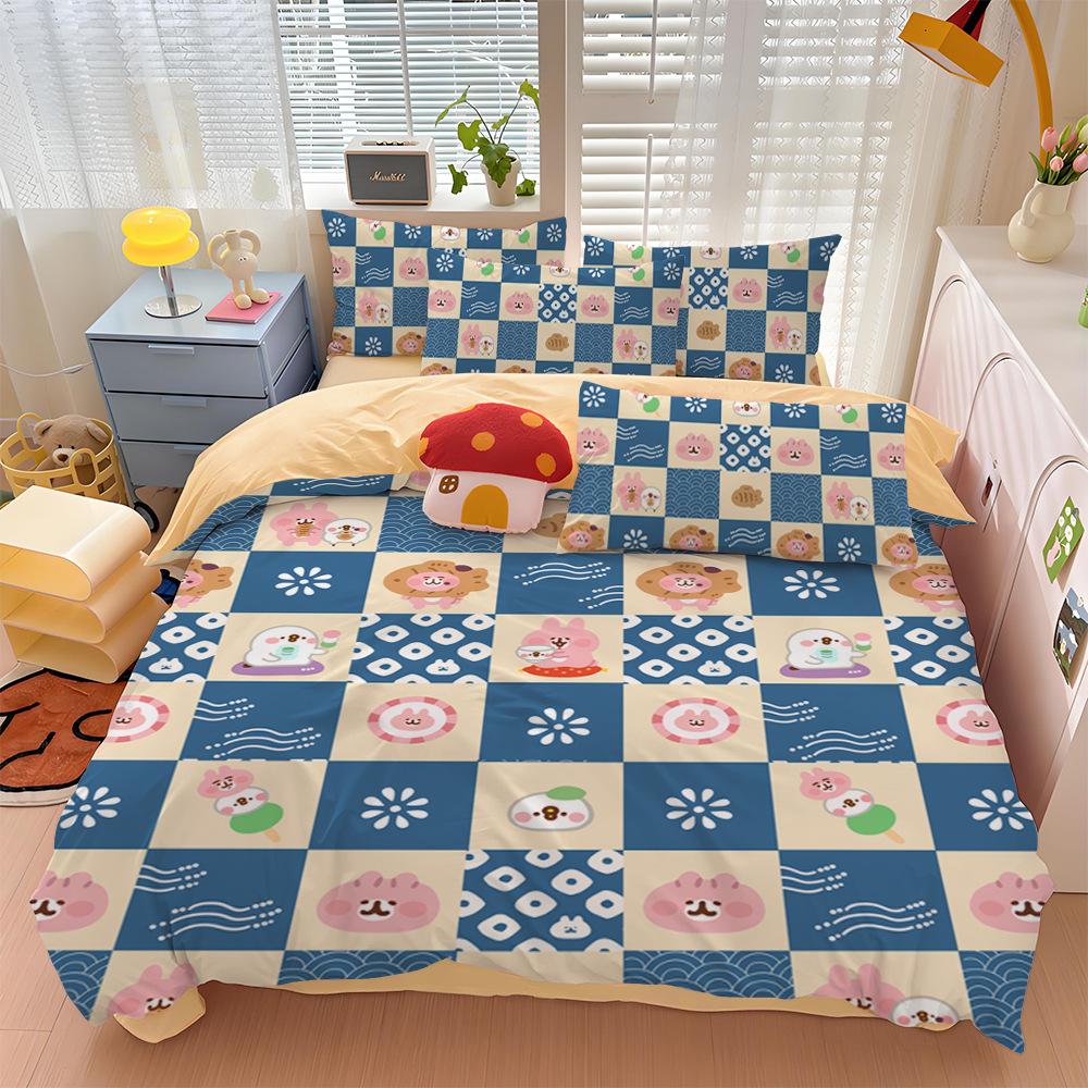 Neues Design Kanahei Bettbezug Kissenbezug Niedliches Kanahei Bettwäsche-Set für Erwachsene Jungen Mädchen Schlafzimmer Kinder Einzel Doppel