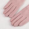 Velvet Women Bow Elastic Full Finger Gloves Female Gloves  Gloves Suede Leather Mittens