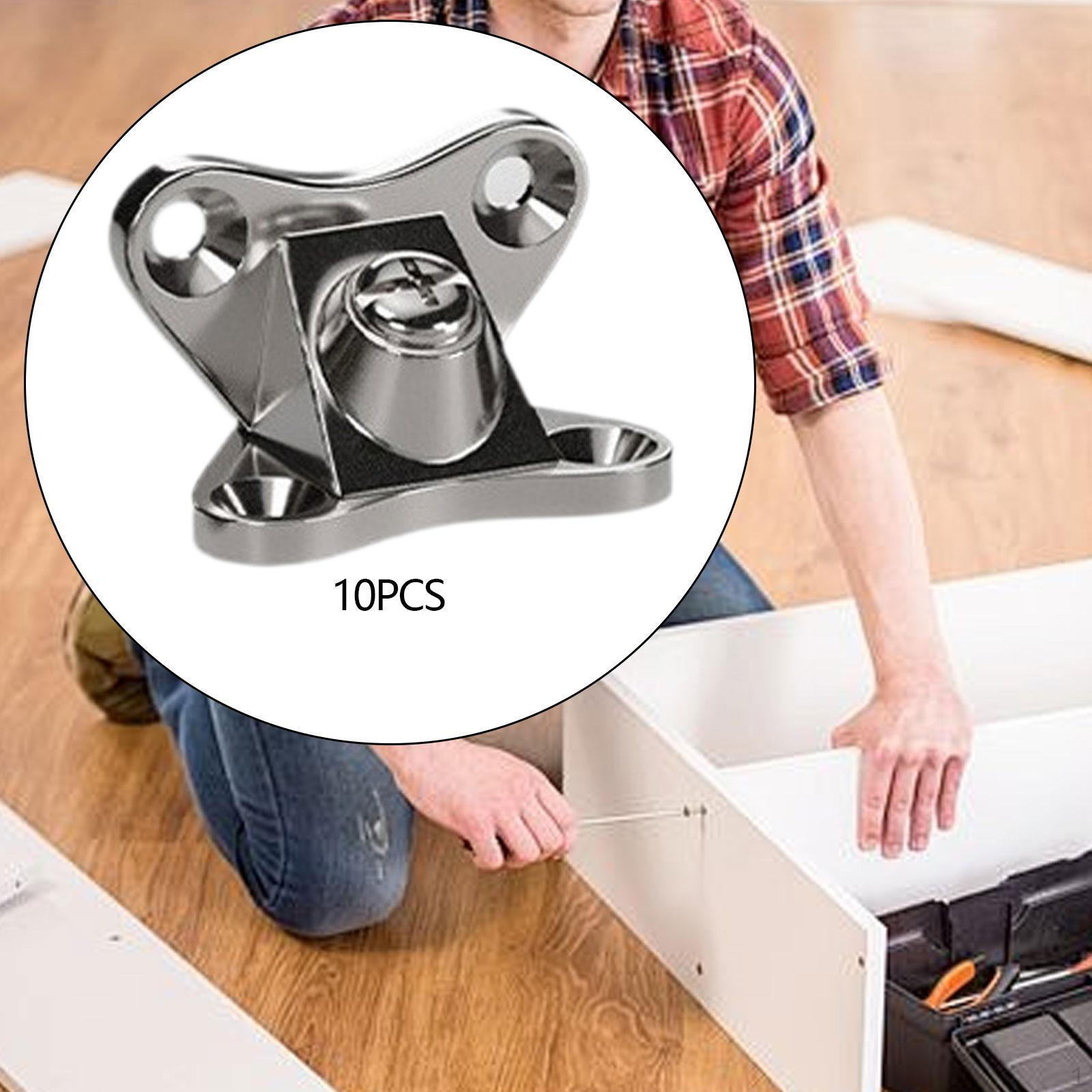 

10 Pieces Butterfly Corner Code Removable Brace L Bracket Connector for Shelves Cabinets серебряный