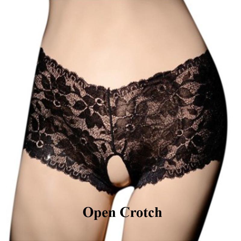 Large Size Sissy Lingerie Panties Men Sexy Floral Embroidered Underwear Open Closed Penis Sheath Briefs Gay Crotchless Nightwear