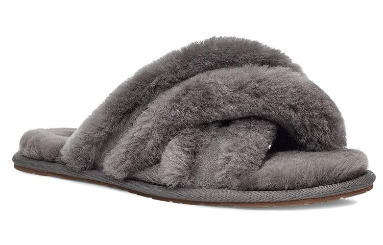 UGG Scuffita Slippers Charcoal Gray Women's 1123572-CHRC