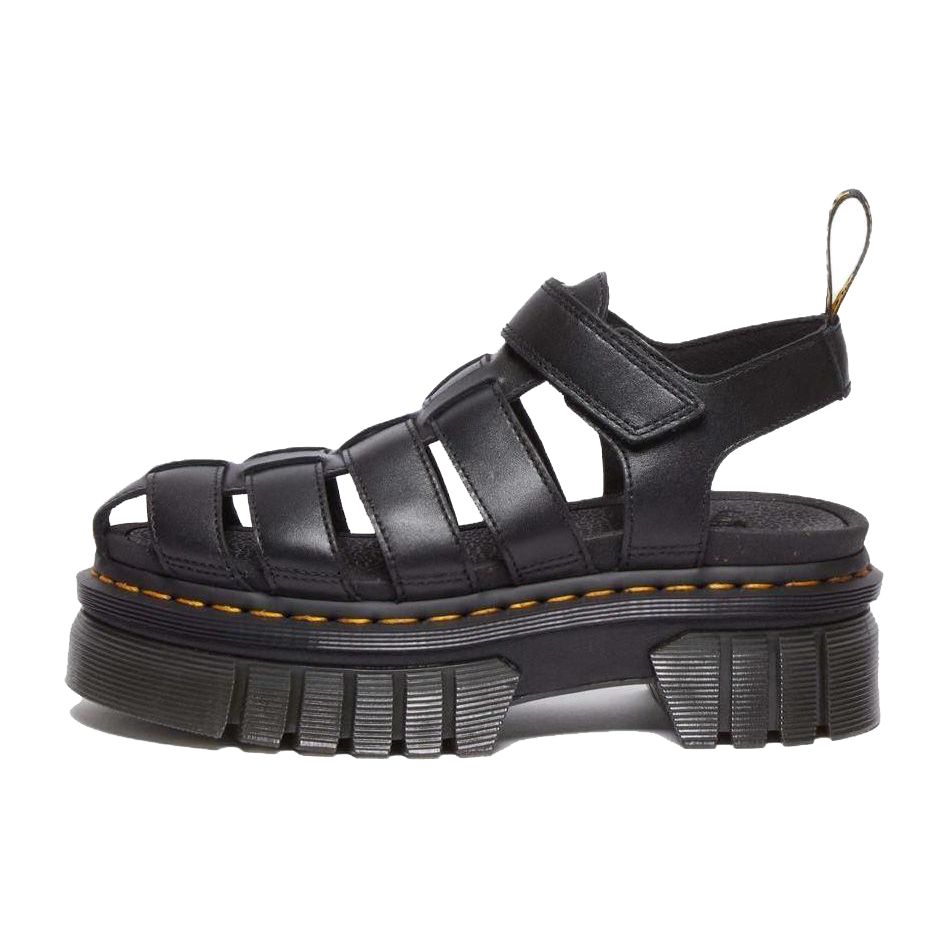 Dr. Martens Leather Comfortable Casual Roman Sandals Women Sandals Black 31549001