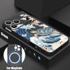 Magnetic For Magsafe Case For iPhone 17 Pro Max Ocean Wave Whales Pattern Soft Silicone Phone Back Cover For iPhone 16 15 14 13 Pro Max 16e 17e