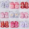 Summer Baby Girls Sandals, Floral Bow Polka Dot Glitter Heart Wing Infant Soft Anti Slip Pre-Walkers Adjustable Magic Tape Newborn Shoes 0-1Y
